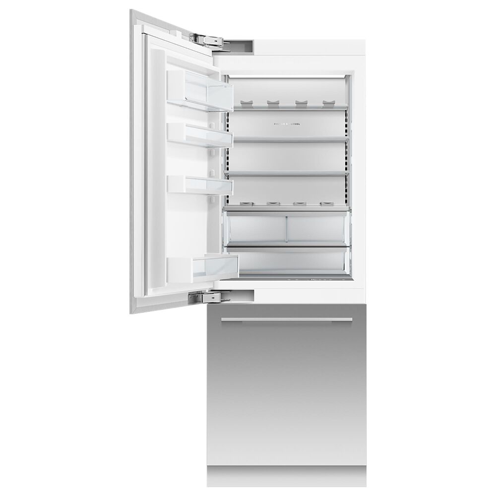 Fisher &amp; Paykel 30&quot; Integrated Bottom Mount Column Door Panel Left Hinge in Stainless Steel, , large