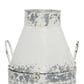 Maple and Jade 2-Piece Decorative Vase Set with Curved Handles in Galvanized White and Silver, , large