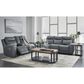 Ashley Mindanao Power Reclining Sofa in Steel, , large