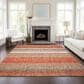 Dalyn Rug Company Portico PO2 Coral 9" x 12" Area Rug, , large