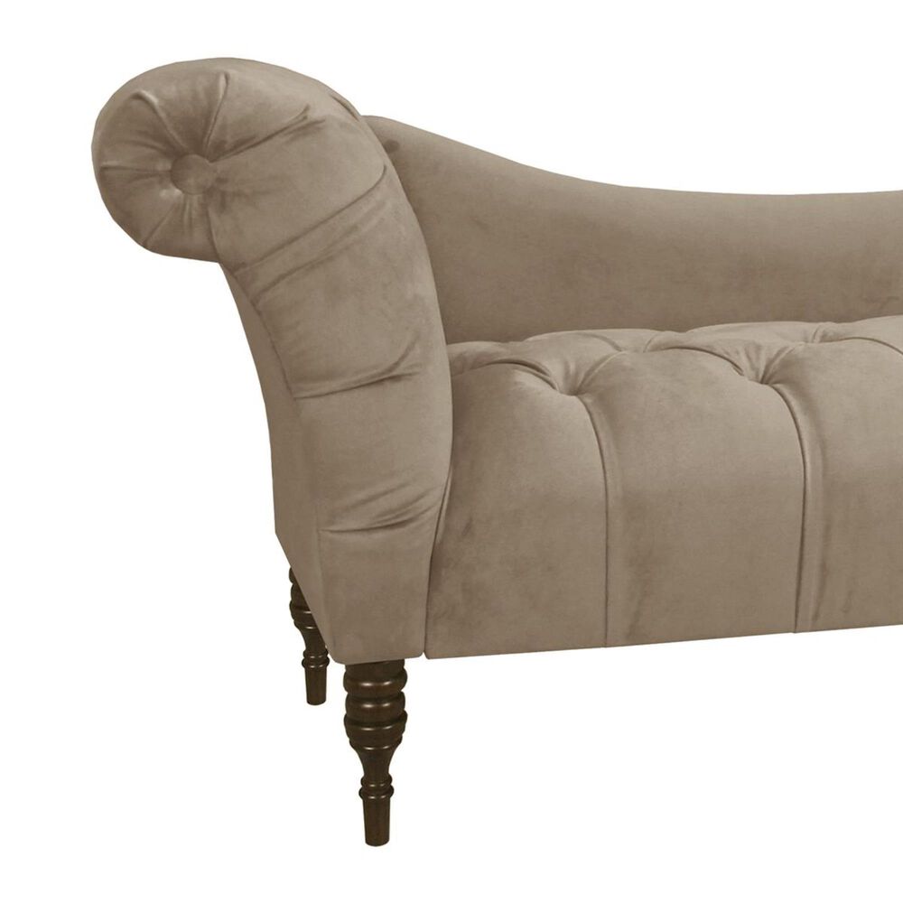 Skyline Furniture Tufted Chaise Lounge in Mystere Mondo, , large