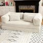 Jaxx Unsofa Stationary Loveseat in Ivory, , large
