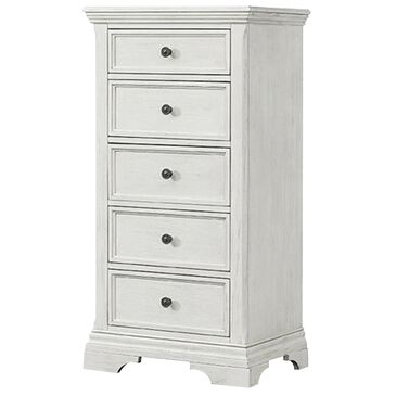 Eastern Shore Olivia 5 Drawer Pier Chest in Brushed White, , large