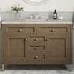 James Martin Vanities Chicago 48" Single Bathroom Vanity in Whitewashed Walnut with 3 cm Victorian Silver Quartz Top and Rectangular Sink, , large