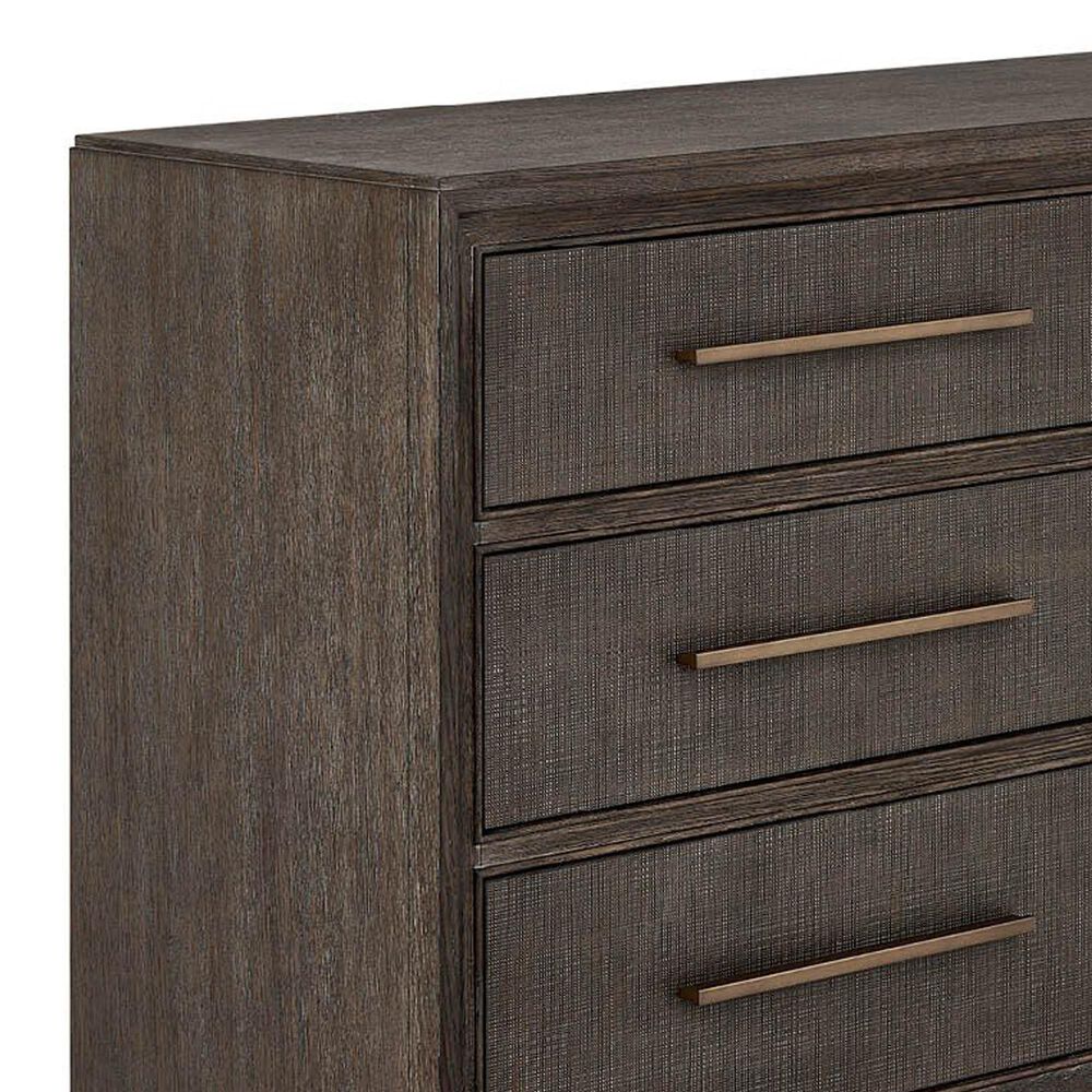 Furniture Worldwide Montclair 6-Drawer Dresser Only in Cocoa and Smoked Gold, , large