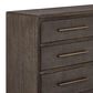 Furniture Worldwide Montclair 6-Drawer Dresser Only in Cocoa and Smoked Gold, , large