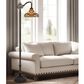 Cal Lighting Bellscroft Tiffany Floor Lamp in Matte Black, , large
