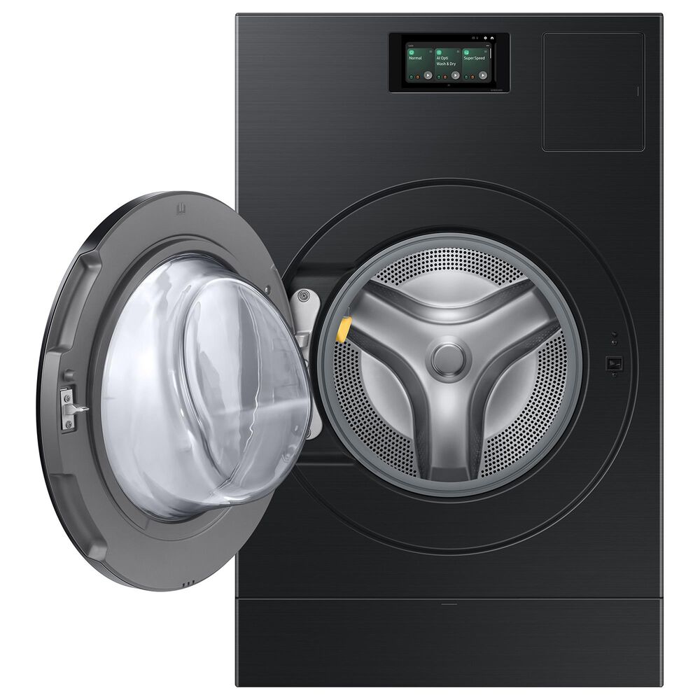 Samsung Bespoke 5.3 Cu. Ft. All-in-One Ultra Washer with AI Laundry Ventless Heat Pump Dryer Combo in Brushed Black, , large