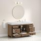 37B Alanya 60" Single Bathroom Vanity in Walnut Drift with White Composite Stone Top, , large