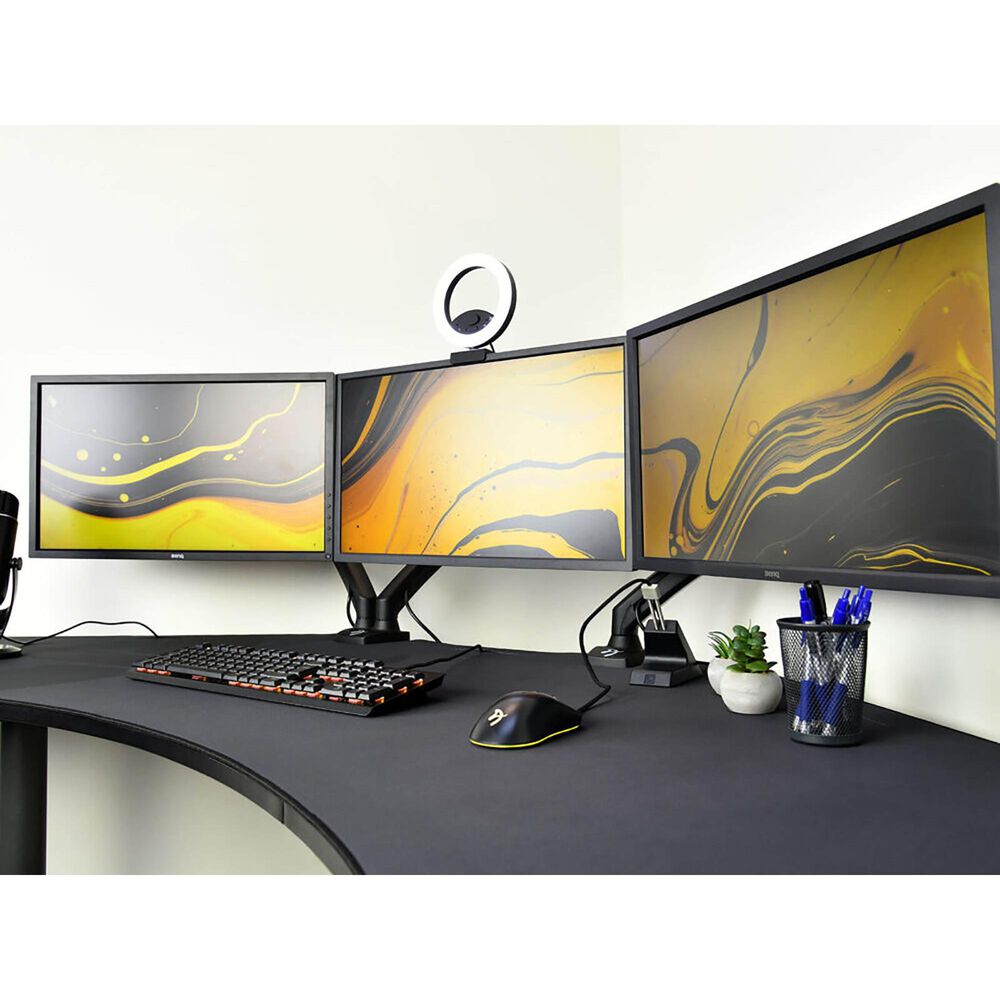 Arozzi Arena Angelo Gaming Desk in Gunmetal &#40;Box 1 of 2&#41;, , large