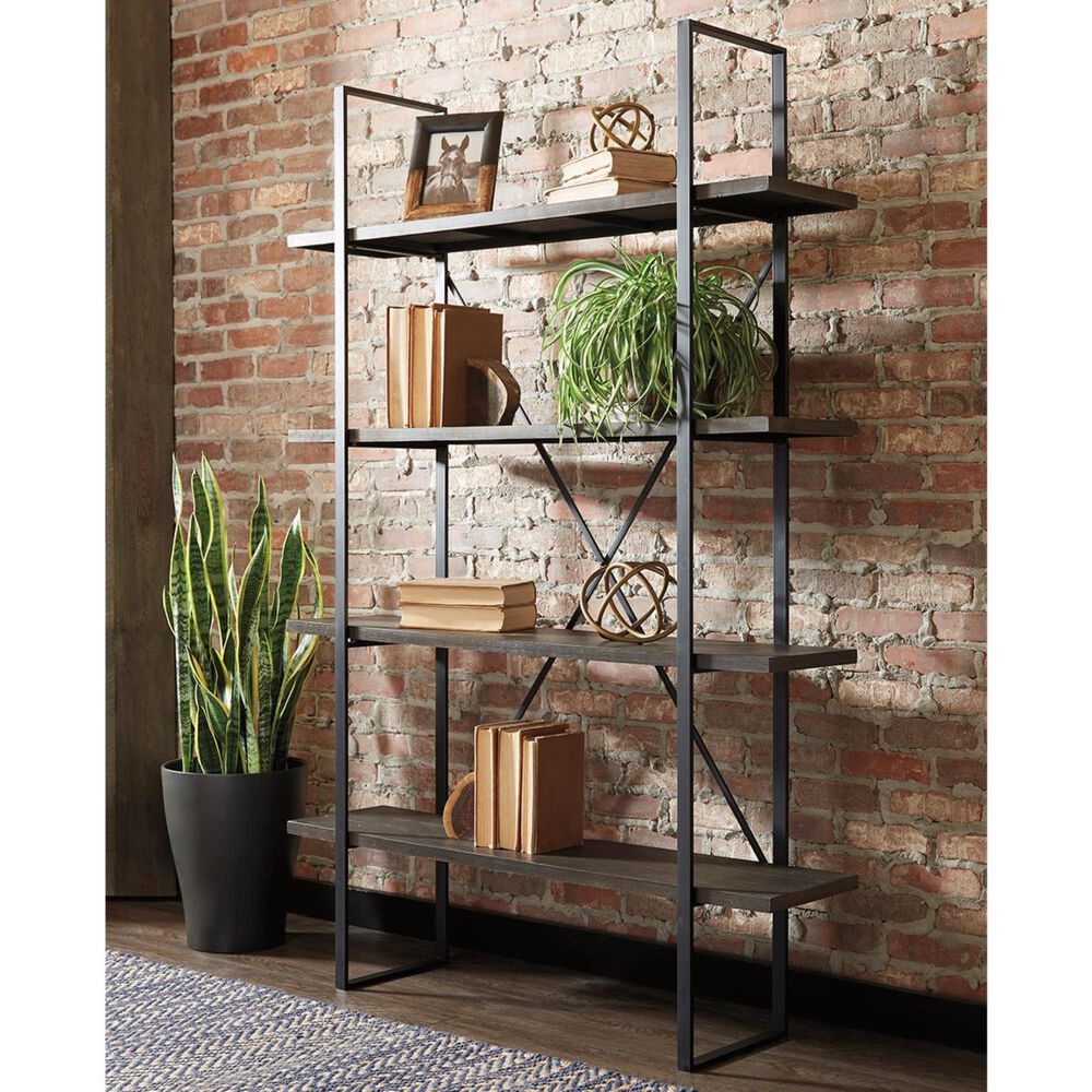 Signature Design by Ashley Gilesgrove Bookcase in Black and Gray, , large
