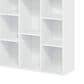 HOMLUX 11-Cube Reversible Open Shelf Bookshelf in White, , large