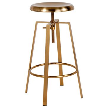 Flash Furniture Toledo Swivel Adjustable Barstool in Gold, , large