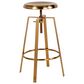 Flash Furniture Toledo Swivel Adjustable Barstool in Gold, , large