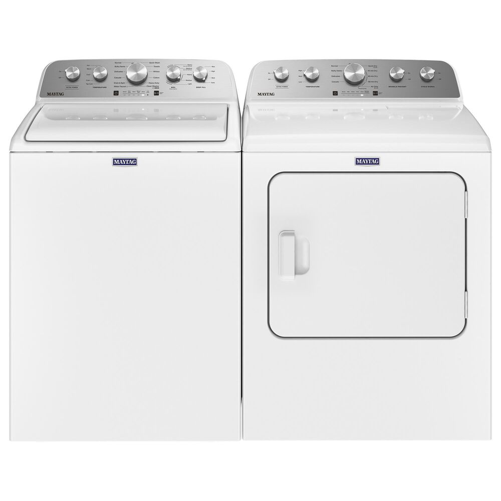 Maytag 7 Cu. Ft. Top Load Electric Dryer with Extra Power in White, , large