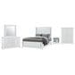 Global Furniture USA Alina 5-Piece Queen Upholstered Panel Bedroom Set in White, , large