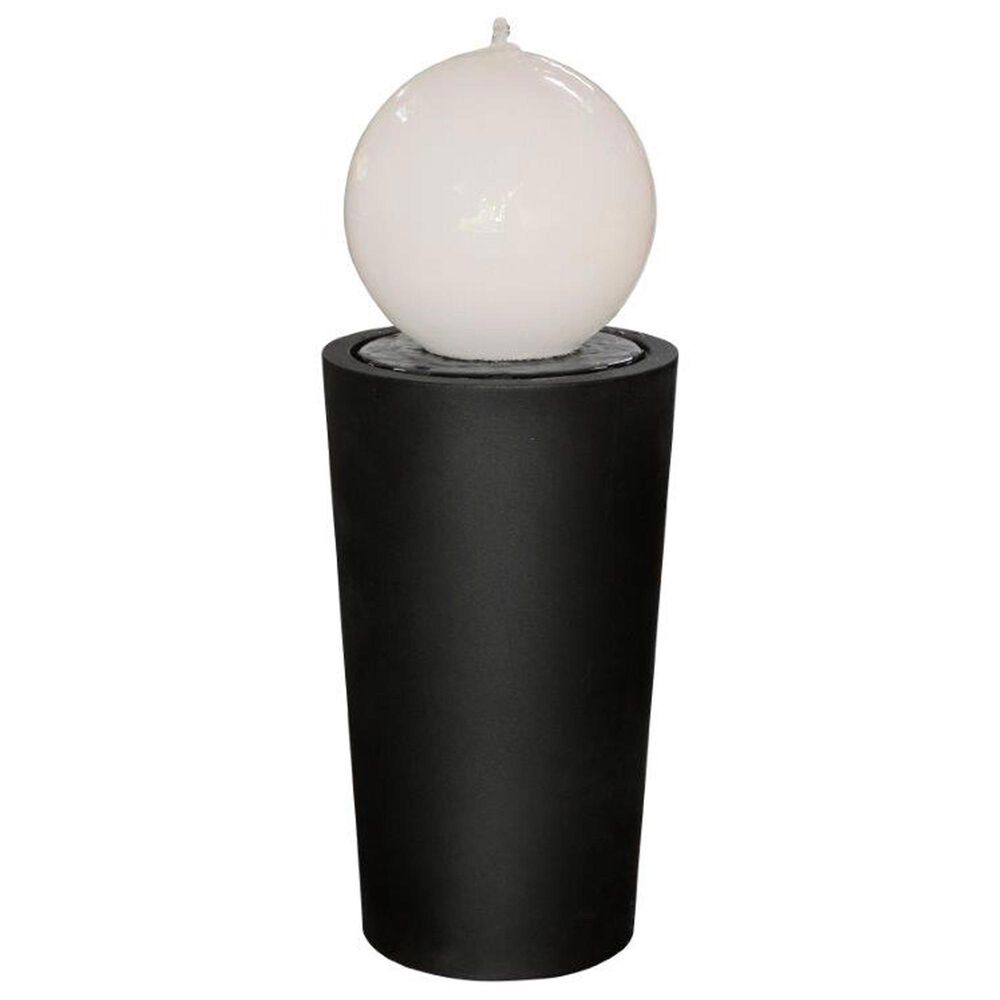 Zentro Living Sfera Fountain with Lights in Black and White, , large