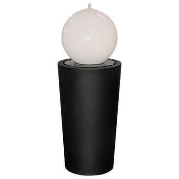 Zentro Living Sfera Fountain with Lights in Black and White, , large