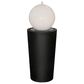Zentro Living Sfera Fountain with Lights in Black and White, , large