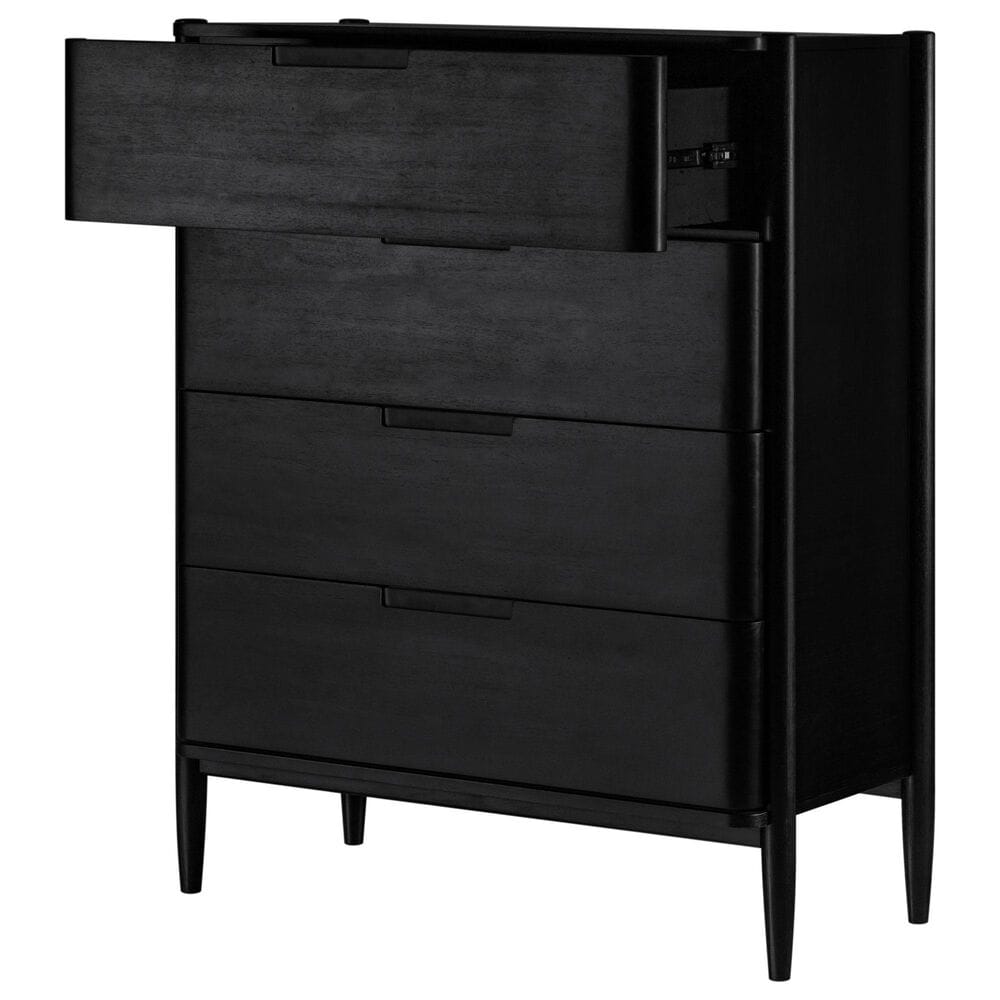 Marquette Interiors Casal 4-Drawer High Chest in Black, , large