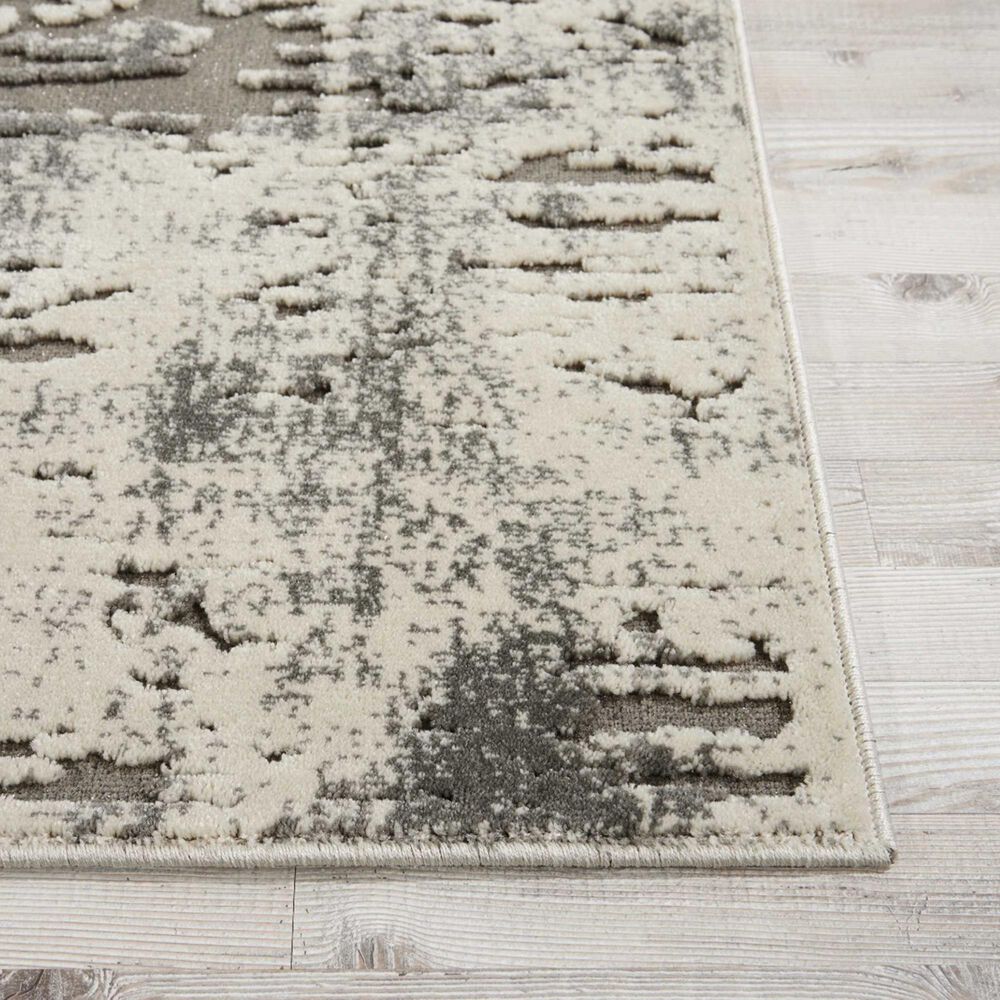 Nourison Gleam MA602 7&#39;10&quot; x 10&#39;6&quot; Ivory and Grey Area Rug, , large