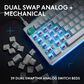 Logitech G512 X 98 Dual Swap Mechanical Gaming Keyboard with Linear Switches in White, , large