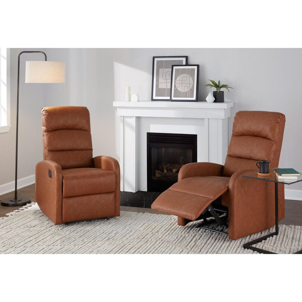 Lumisource Dormi Manual Recliner in Camel, , large