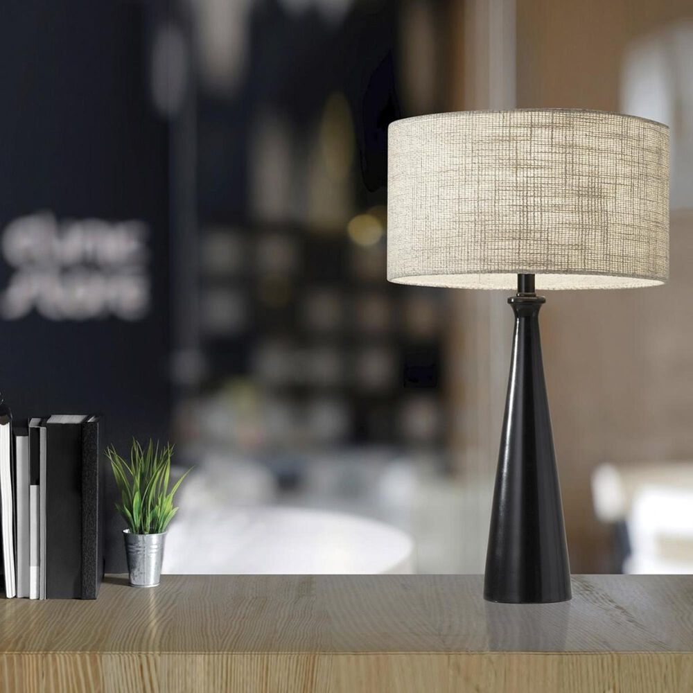 Adesso Linda Table Lamp in Black, , large