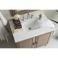 James Martin Vanities Portland 36" Single Bathroom Vanity in Whitewashed Walnut with 3 cm Arctic Fall Solid Surface Top and Rectangular Sink, , large