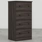 Lemoore Essential 23" 4-Drawer Chest in Grey Walnut, , large