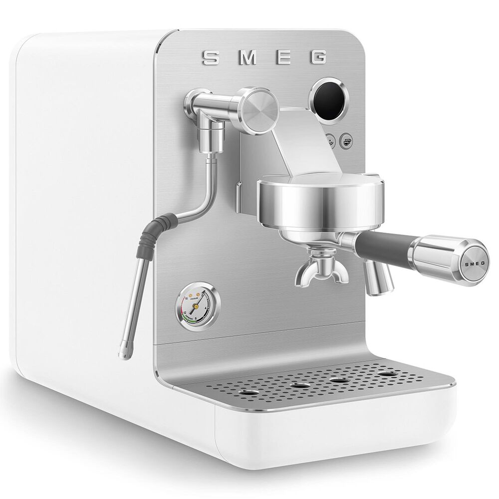 SMEG 57 Oz Espresso Coffee Machine in White, , large