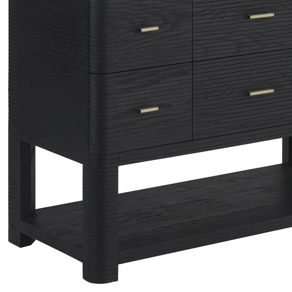 James Martin Vanities Lucian 48&quot; Single Vanity in Carbon Oak with 3 cm White Zeus Quartz Top, , large