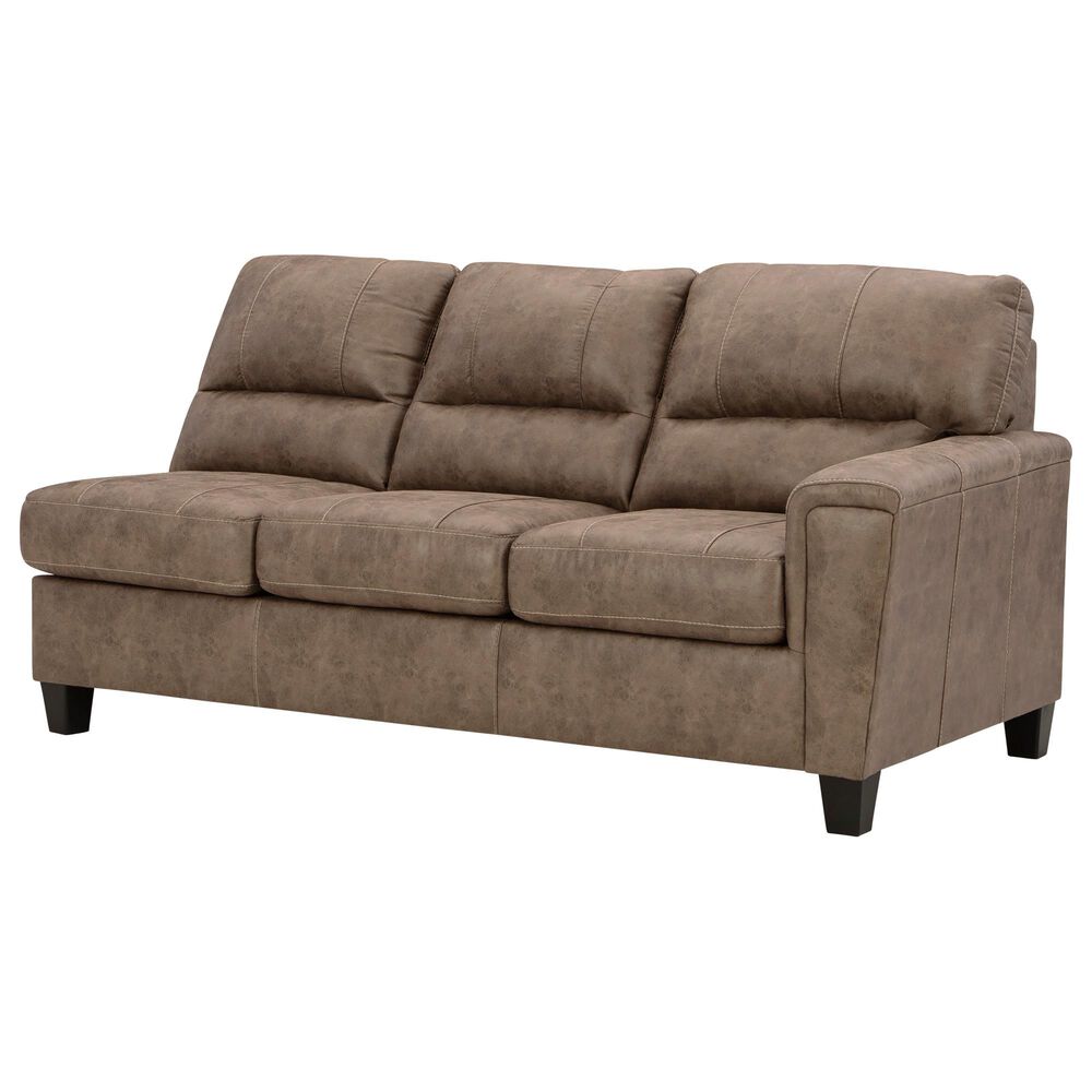 Ashley Navi 2-Piece Right Facing Stationary Sleeper Sectional in Fossil, , large