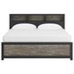 Ashley Broachmyn 4 Piece King LED Bookcase Bed Set in Black and Gray, , large