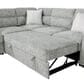 Global Furniture USA Walker 6-Piece Convertible Sectional in Nickel, , large