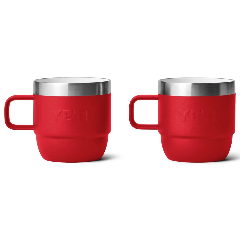 YETI Rambler 6 Oz Stackable Mug in Rescue Red - Set of 2, , large