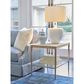 Lexington Home Brands Bulgari Rectangle End Table in Beige and Rose Gold, , large