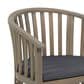 Hearth and Haven Outdoor Wooden Dining Chairs with Grey Frame in Dark Grey (Set of 2), , large