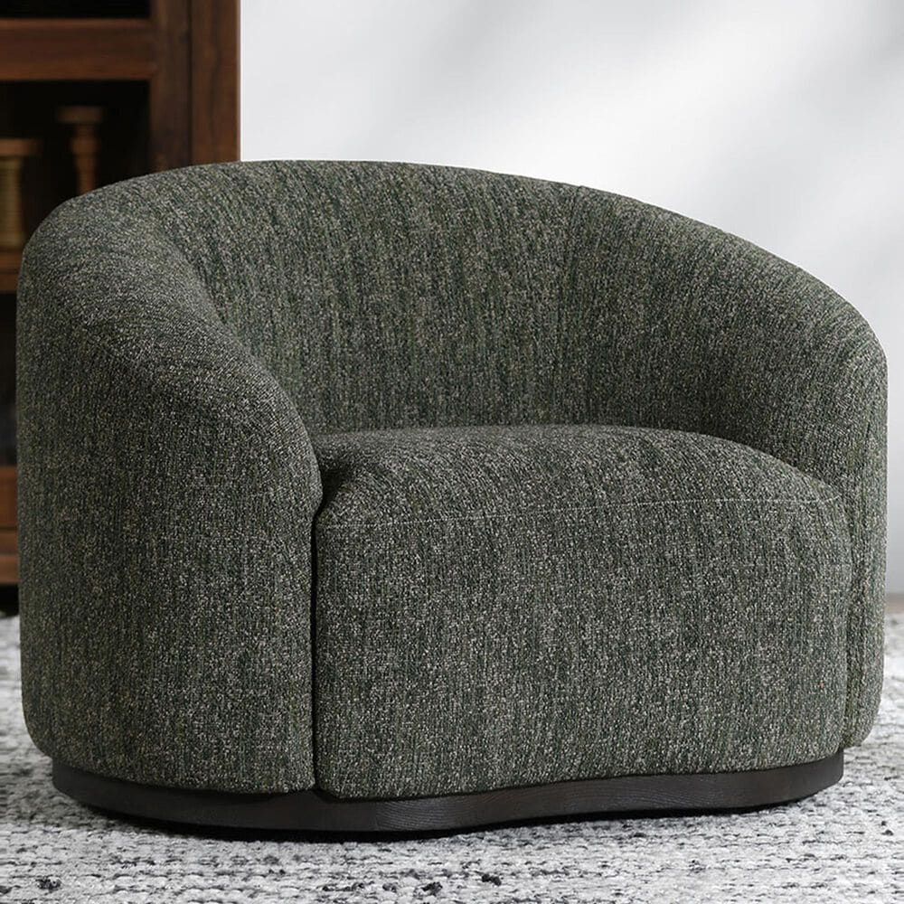 Classic Home Beverly Swivel Chair in Antique Green, , large