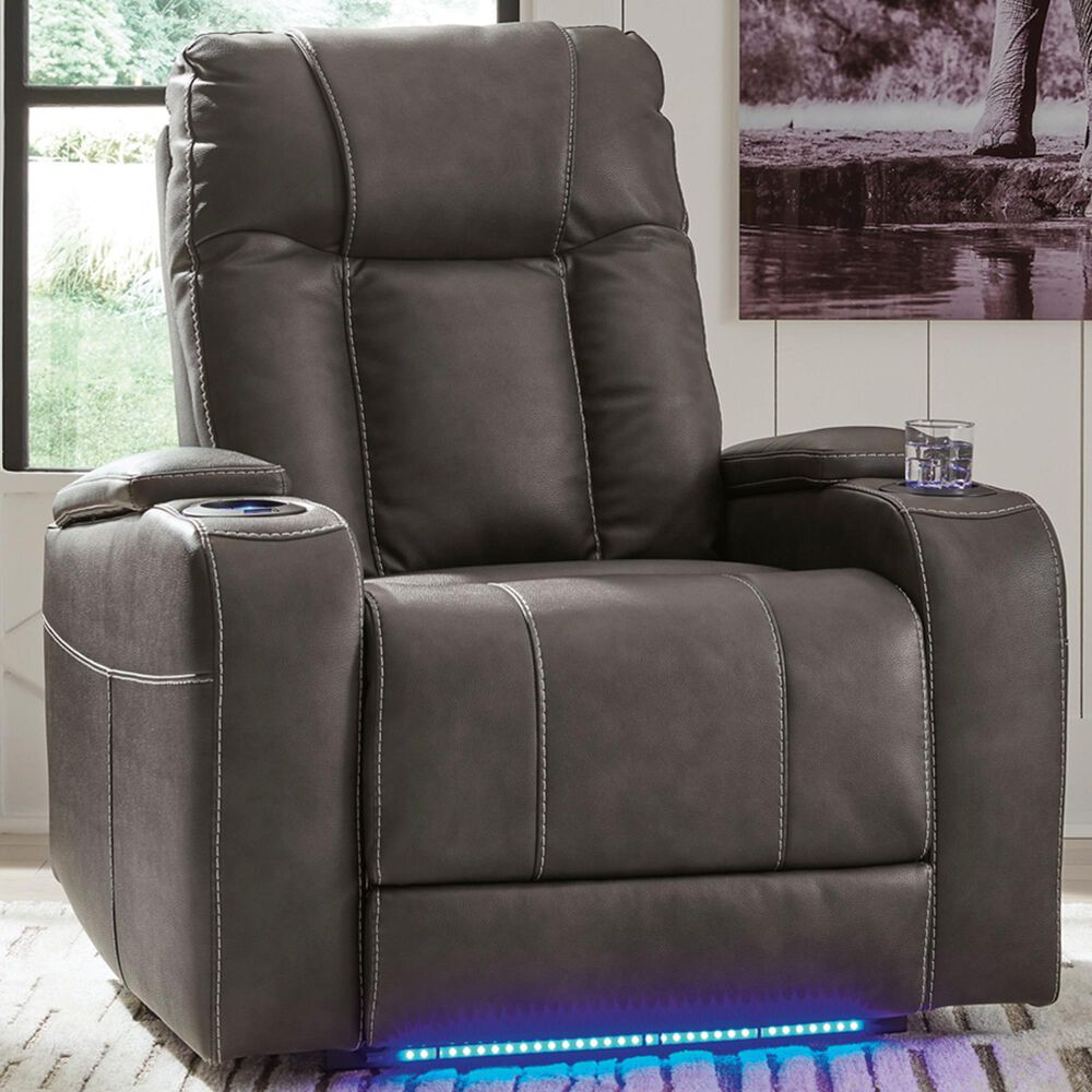 Ashley Feazada Power Recliner in Shadow, , large