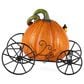 The Gerson Company 2-Piece B/O Lighted Resin and Metal Halloween Pumpkin Carriage Set in Assort, , large