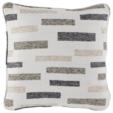 Signature Design by Ashley 18" x 18" Crockett Throw Pillow in Black/Brown/Cream, , large
