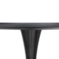Leisuremod Bristol 27" Round Dining Table with MDF Top in Black - Table Only, , large