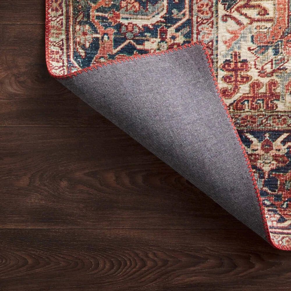 Loloi II Layla LAY-08 3&#39;6&quot; x 5&#39;6&quot; Red and Navy Area Rug, , large