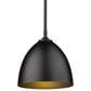 Golden Lighting Zoey 1-Light Small Pendant in Matte Black, , large