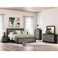 Ashley Broachmyn 5-Piece King Panel Bedroom Set in Black and Gray, , large