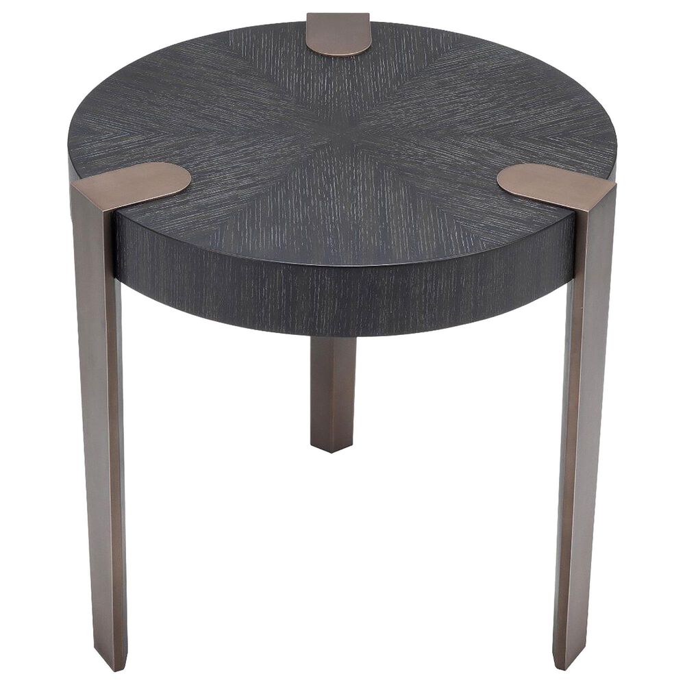 Eichholtz Oxnard Side Table in Medium Bronze and Charcoal Grey, , large