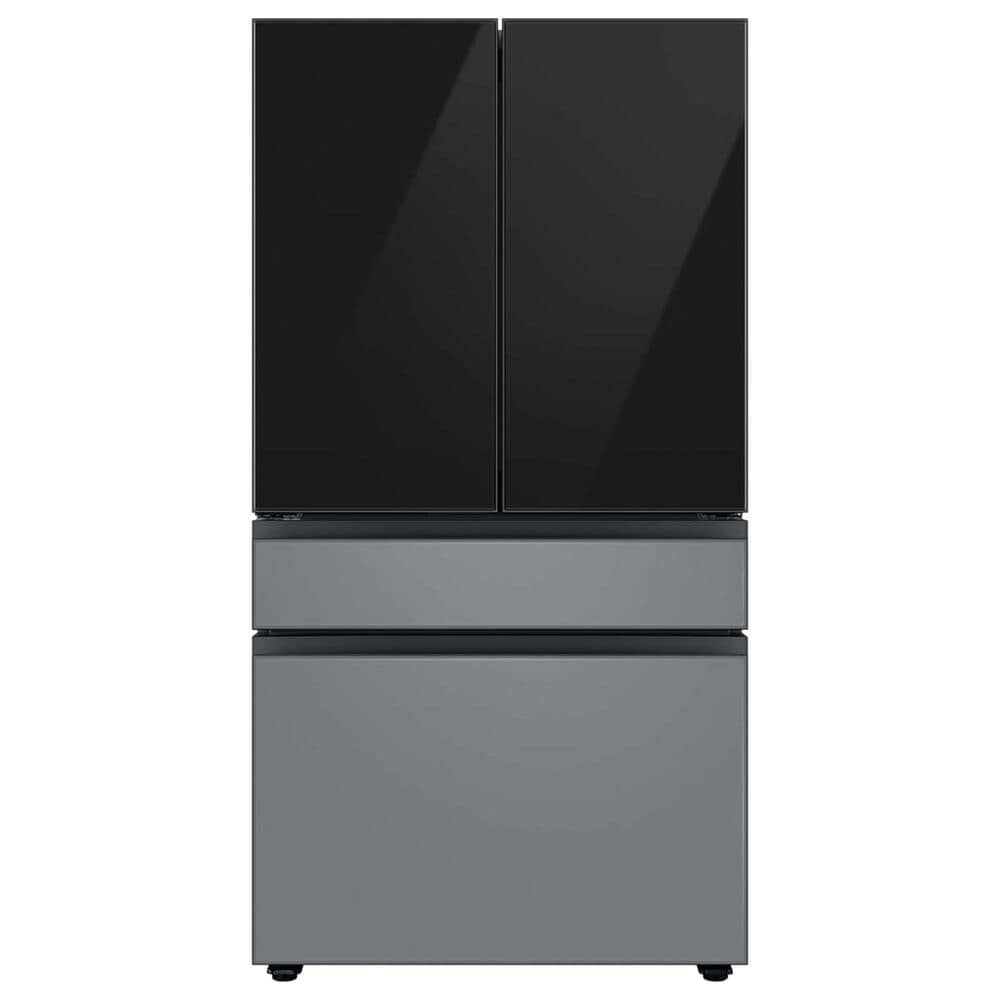 Samsung Bespoke Bespoke 4-Door French Door Refrigerator Top Panel in Charcoal Glass, , large