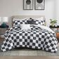 Hampton Park Miley 5-Piece Full/Queen Comforter Set in Black and White, , large