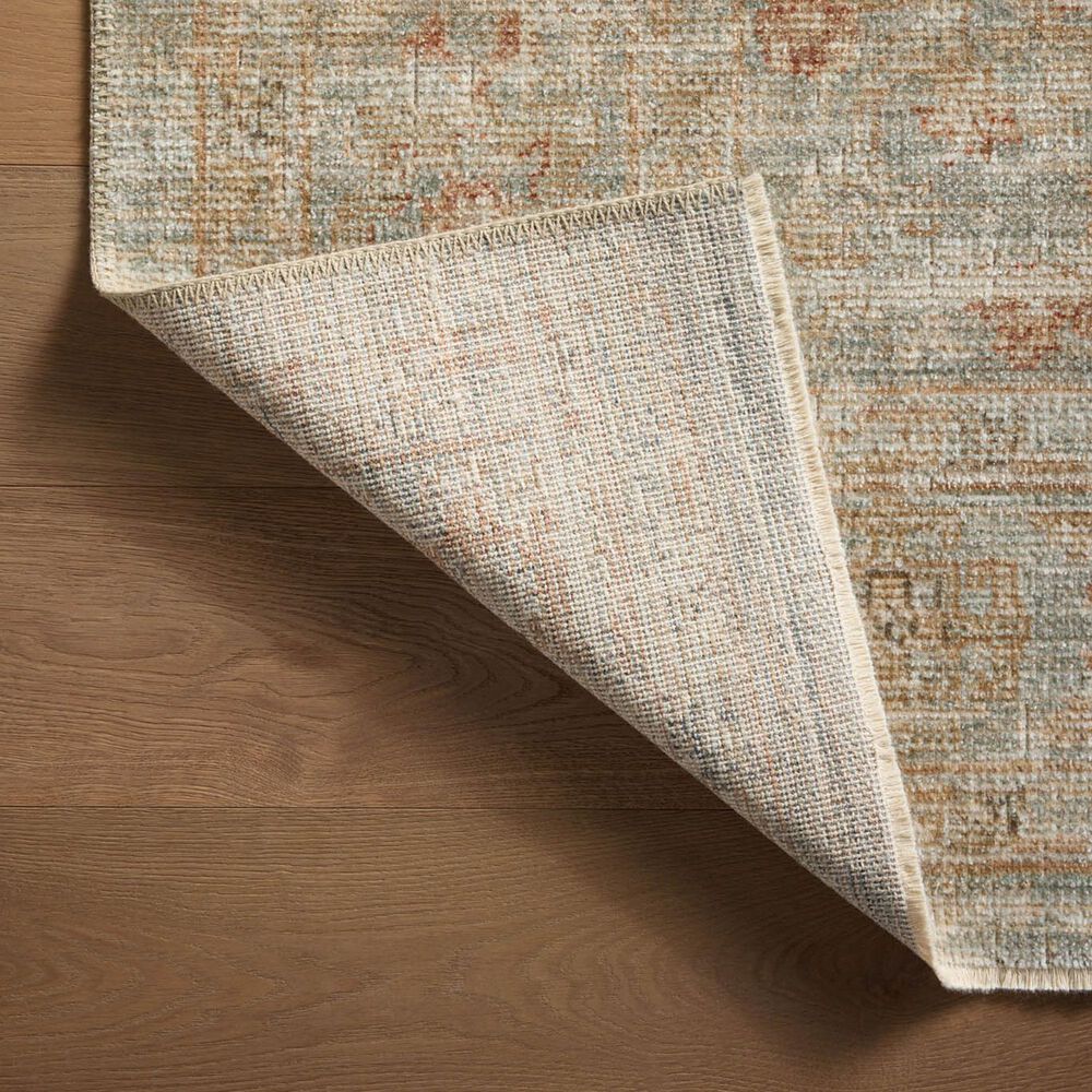 Loloi Heritage 12&#39; x 12&#39; Square Aqua and Terracotta Area Rug, , large
